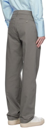 AMI Paris Grey Creased Trousers