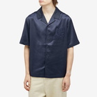 Axel Arigato Men's Cruise Short Sleeve Vacation Shirt in Navy