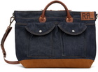 RRL Indigo Leather-Trim Denim Tote
