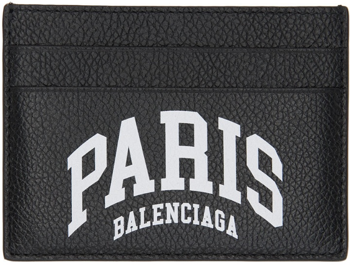 Photo: Balenciaga Black 'Paris' Card Holder