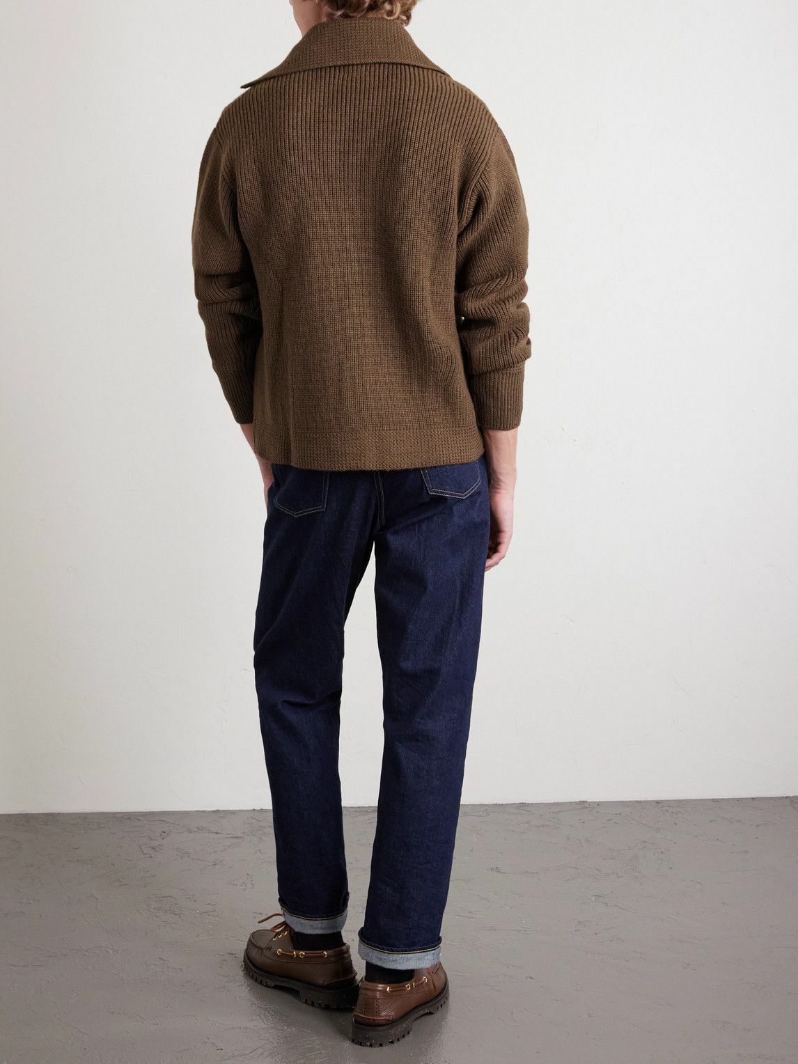 Human Made - Logo-Appliquéd Alpaca Cardigan - Brown