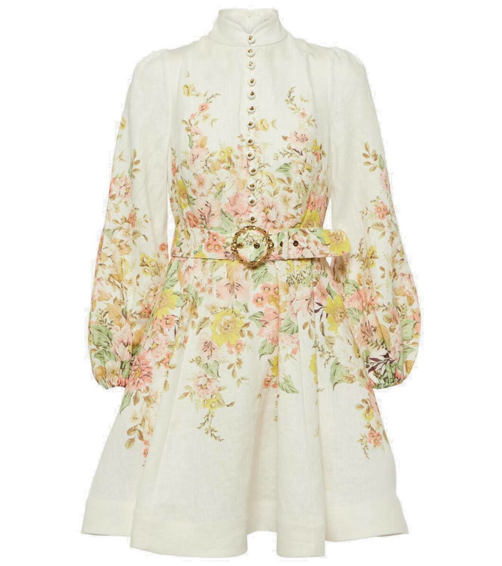 Photo: Zimmermann Matchmaker floral linen minidress