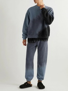 NOMA t.d. - Twist Hand-Dyed Cotton-Fleece Sweatpants - Gray