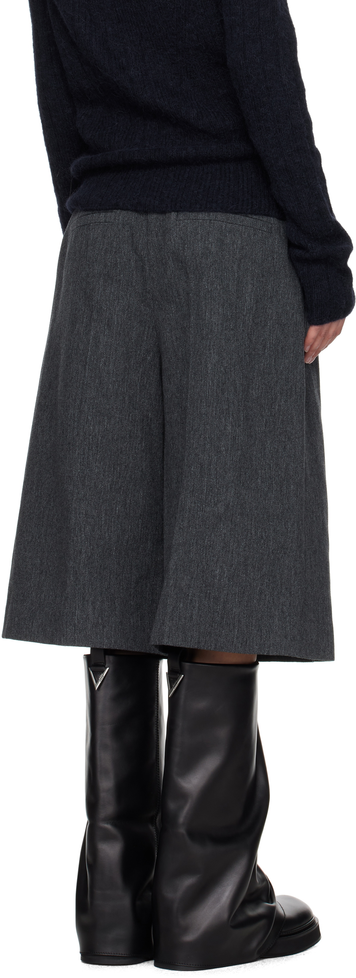 Juun.J Gray Culotte Shorts