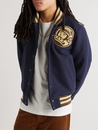 Billionaire Boys Club - Logo-Appliquéd Padded Felt Bomber Jacket - Blue