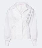 Carolina Herrera Cotton-blend poplin shirt