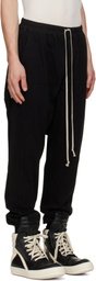 Rick Owens DRKSHDW Black Tower Drawstring Sweatpants