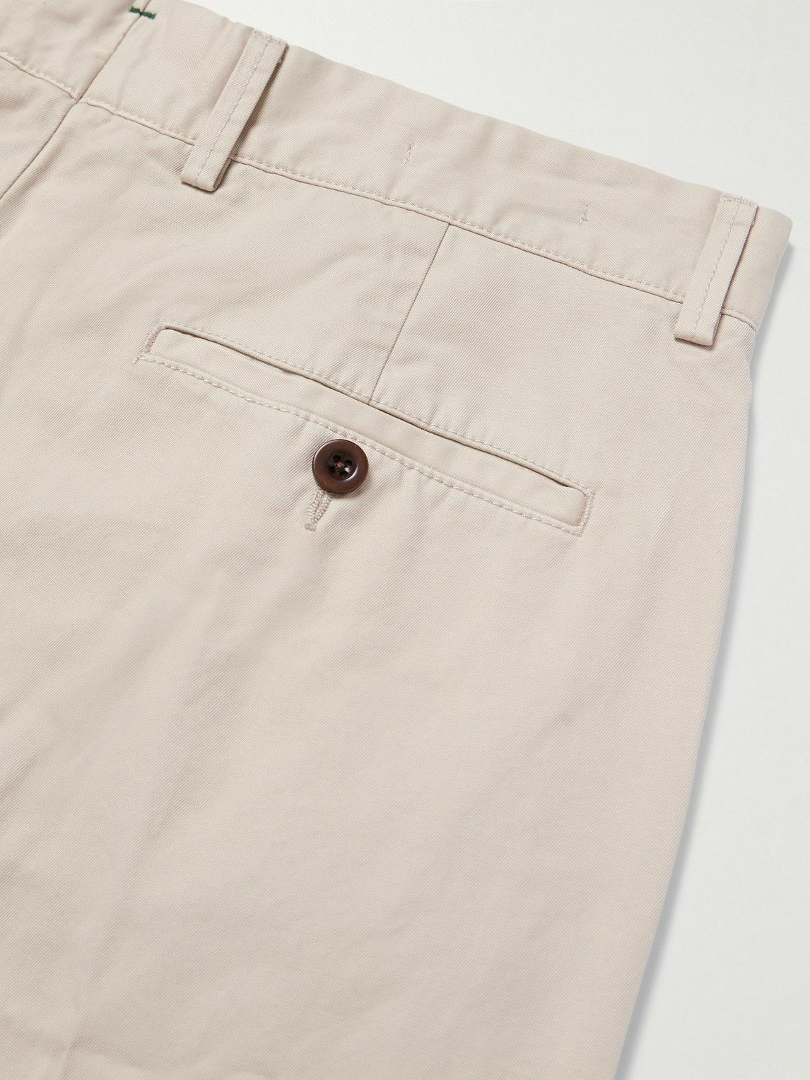 Sid Mashburn - Field Slim-Fit Tapered Garment-Dyed Cotton-Twill Trousers - Gray