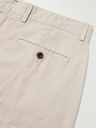 Sid Mashburn - Field Slim-Fit Tapered Garment-Dyed Cotton-Twill Trousers - Gray
