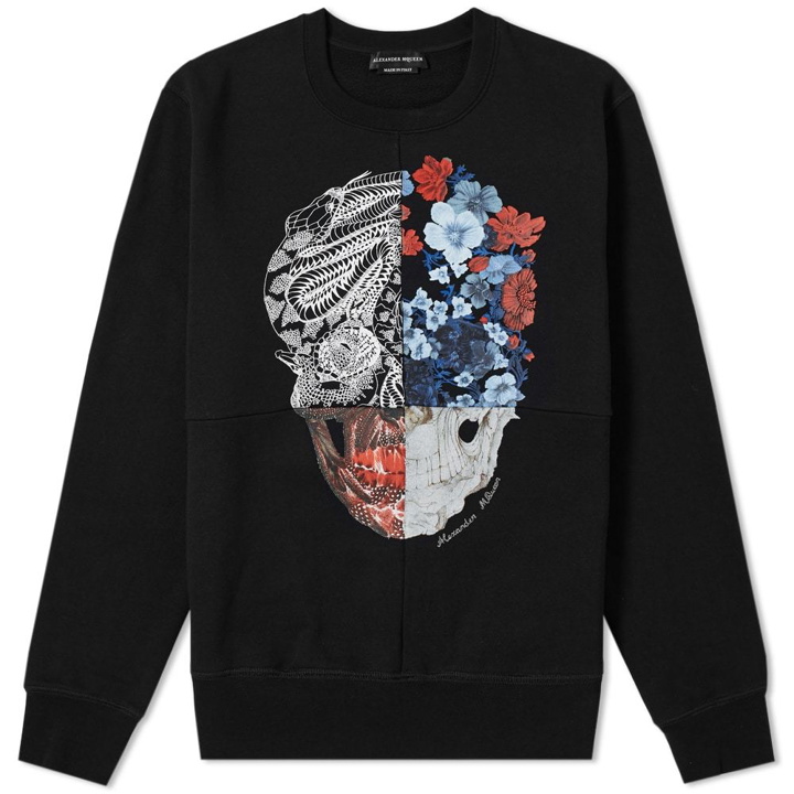 Photo: Alexander McQueen Multi Panel Print Sweat Black & Mix