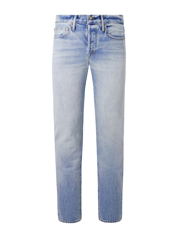 Photo: TOM FORD - Slim-Fit Selvedge Jeans - Blue