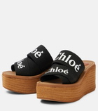 Chloe - Woody canvas platform espadrille sandals