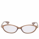 Le Specs Duskfall Blue Light Optical Glasses in Dark Cocoa/Blue Light Lens 
