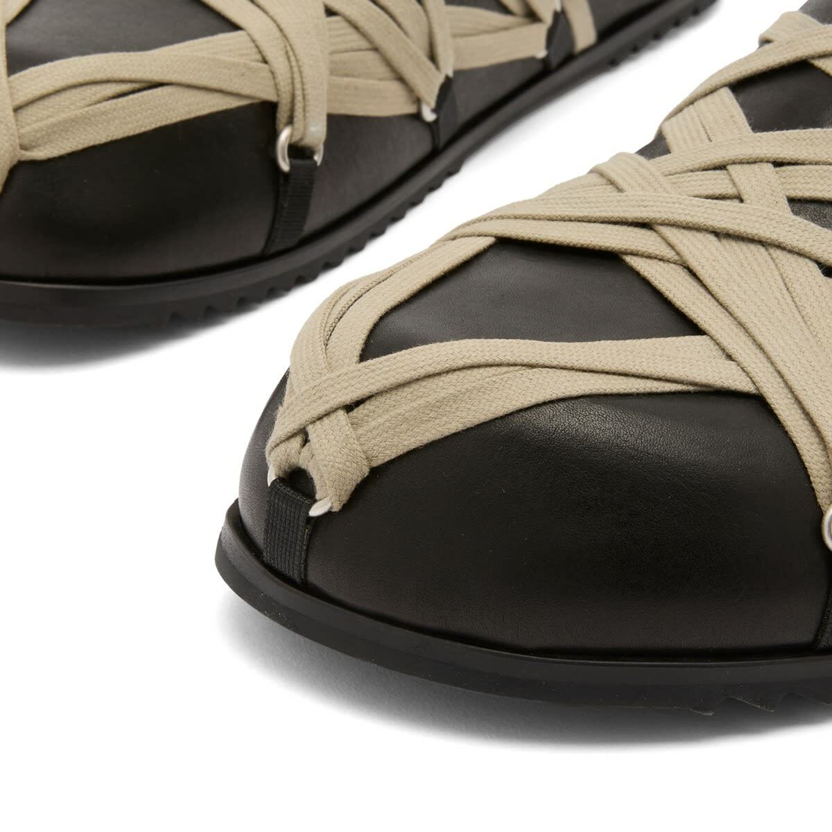 Rick Owens Men's Megalace Mule in Black Rick Owens
