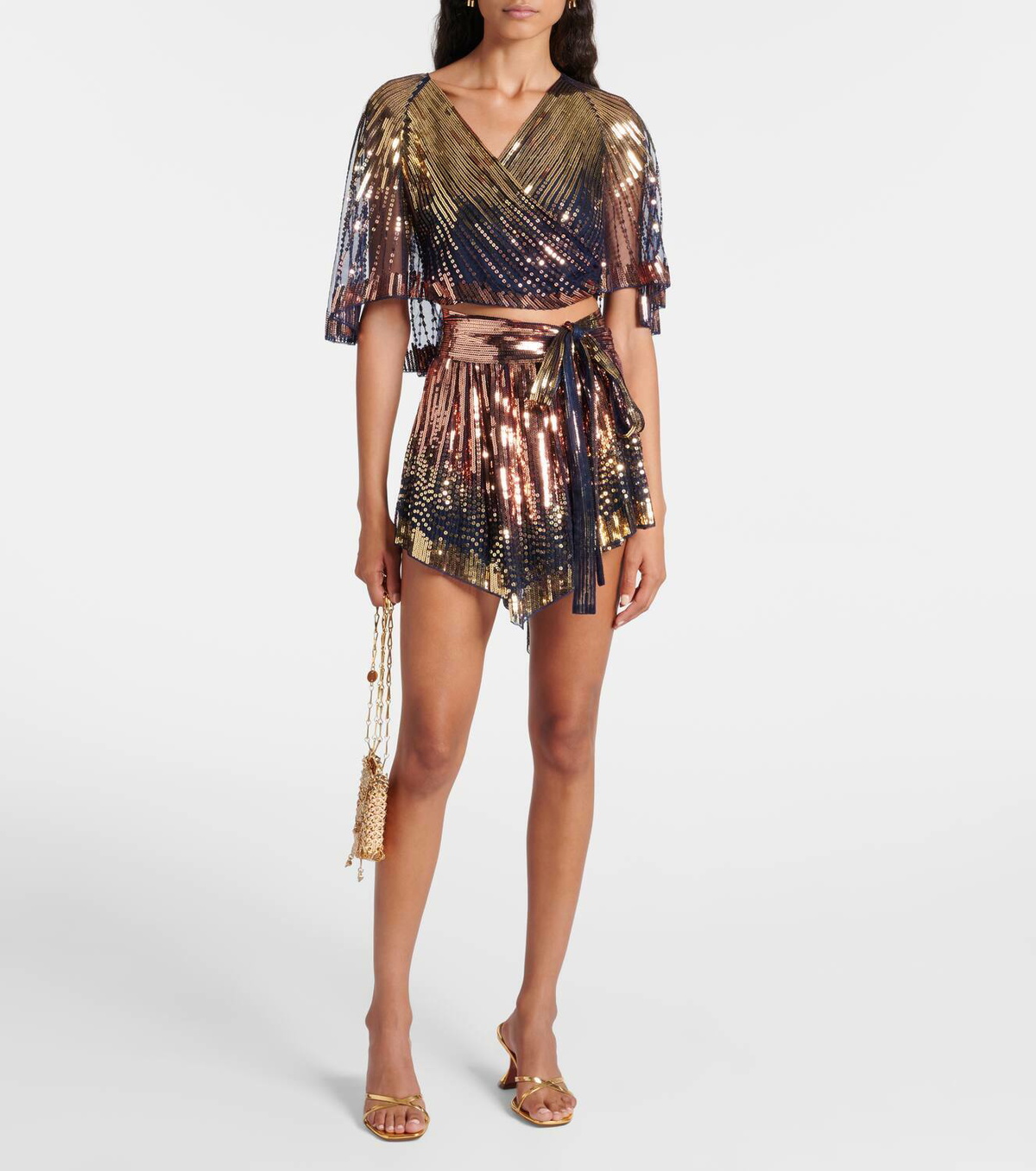 Rabanne Sequined shorts