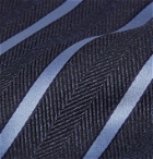 Ermenegildo Zegna - 8cm Striped Herringbone Silk-Jacquard Tie - Unknown