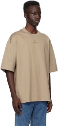 Wooyoungmi Beige Embroidered T-Shirt