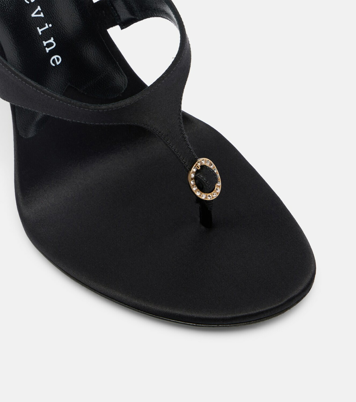 Herbert Levine Kiss And Tell satin thong sandals