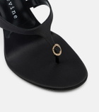Herbert Levine Kiss And Tell satin thong sandals