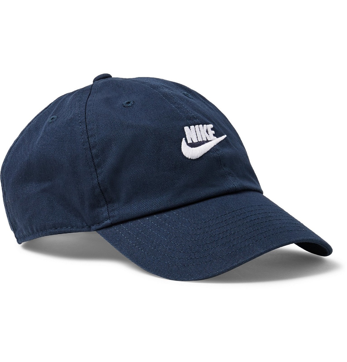 Nike - Sportswear Heritage Logo-Embroidered Cotton-Twill Baseball Cap - Blue Nike
