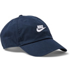 Nike - Sportswear Heritage 86 Futura Logo-Embroidered Cotton-Twill Baseball Cap - Blue