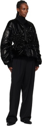 Junya Watanabe Black Cinched Bomber Jacket