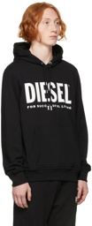 Diesel Black Logo Hoodie
