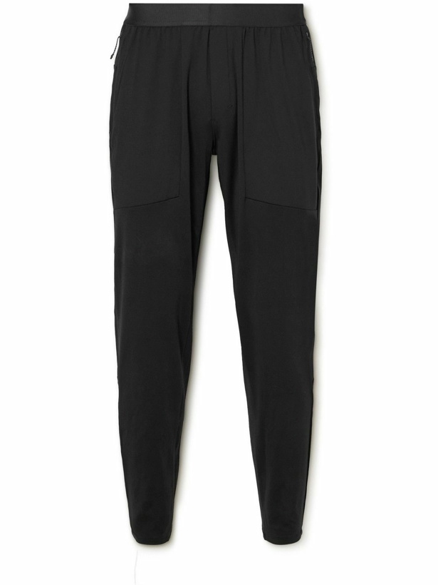 Photo: Lululemon - Lift Tapered Panelled Jersey and Recycled-Mesh Sweatpants - Black