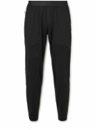 Lululemon - Lift Tapered Panelled Jersey and Recycled-Mesh Sweatpants - Black