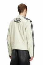 Diesel Biker jacket in perforated leather - Leather jackets - Unisex - White