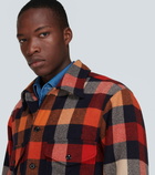 RRL Checked wool flannel overshirt