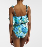 Alémais Margo floral ruffled swimsuit