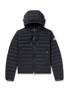 MONCLER - Eus Slim-Fit Quilted Nylon Down Hooded Jacket - Blue