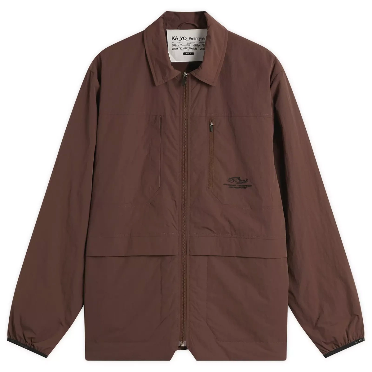KA_YO_Prototype Men's Insulated Overshirt in Burnt Wine