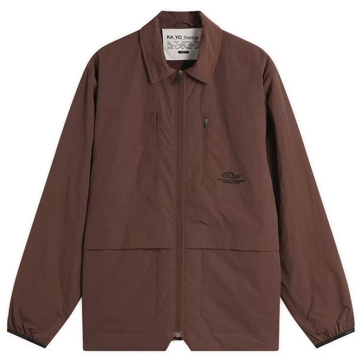 Photo: KA_YO_Prototype Men's Insulated Overshirt in Burnt Wine
