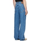 BALMAIN Blue Loose Denim Jeans