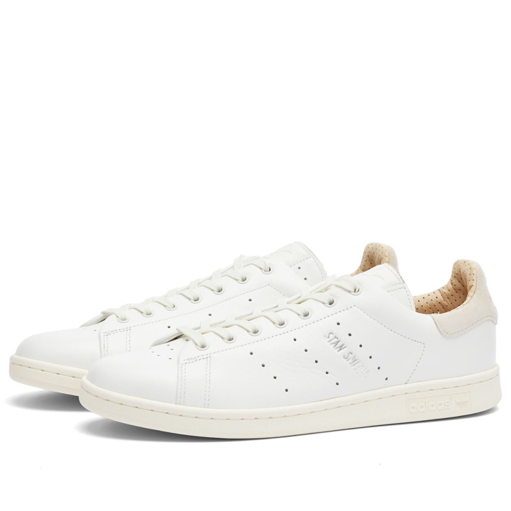 Photo: Adidas Men's STAN SMITH LUX Sneakers in Core White/Wonder White/Off White