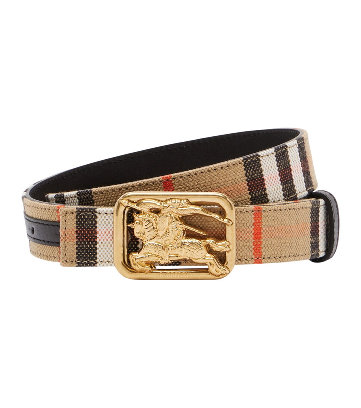 Photo: Burberry EKD Burberry Check reversible belt