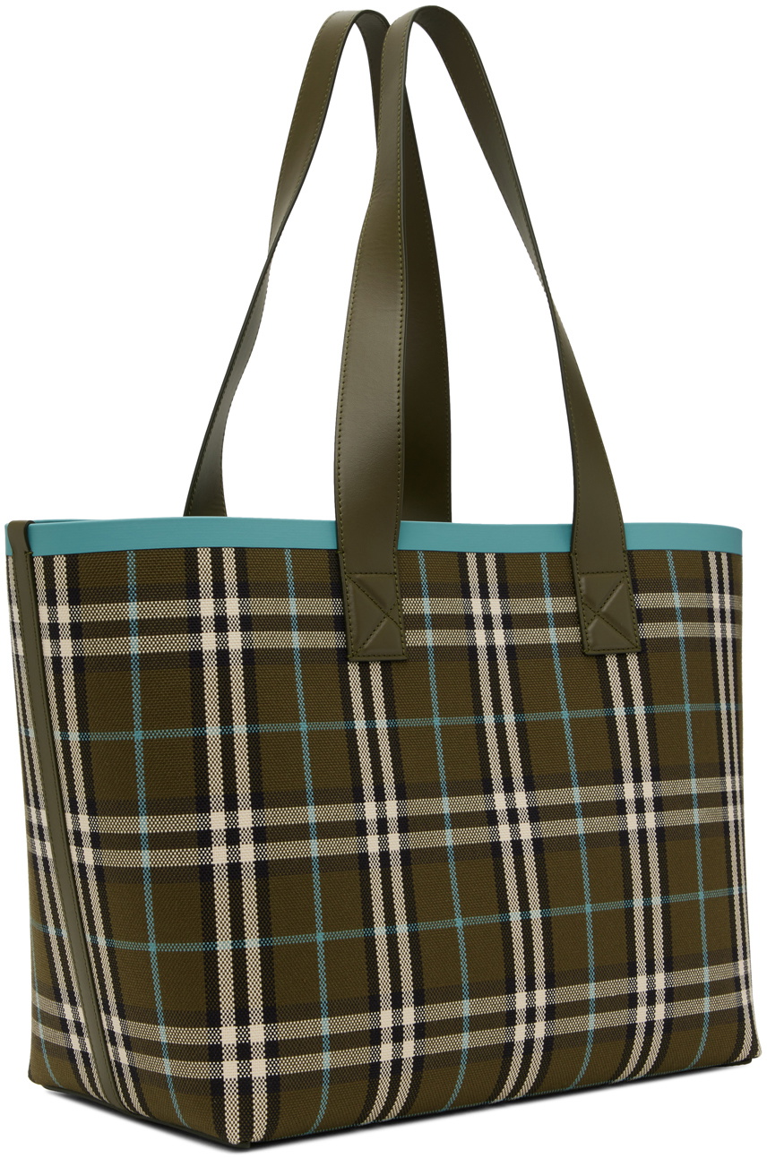 24AW new/Burberry チェック柄キャンバストートバッグ Bag Brown Burberrys Nova Check Boston Bag Canvas Beige Gold Auth