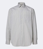 The Row Uday striped cotton poplin shirt