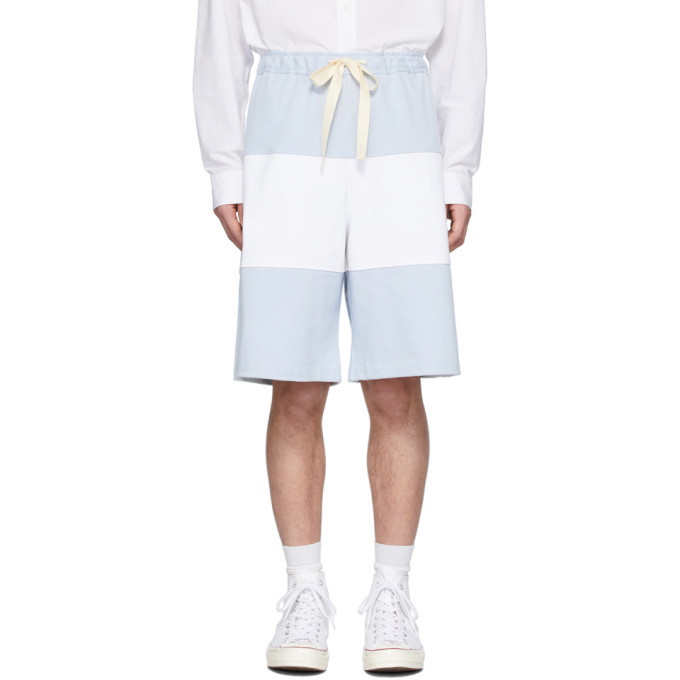 Photo: JW Anderson Blue and White Rugby Shorts