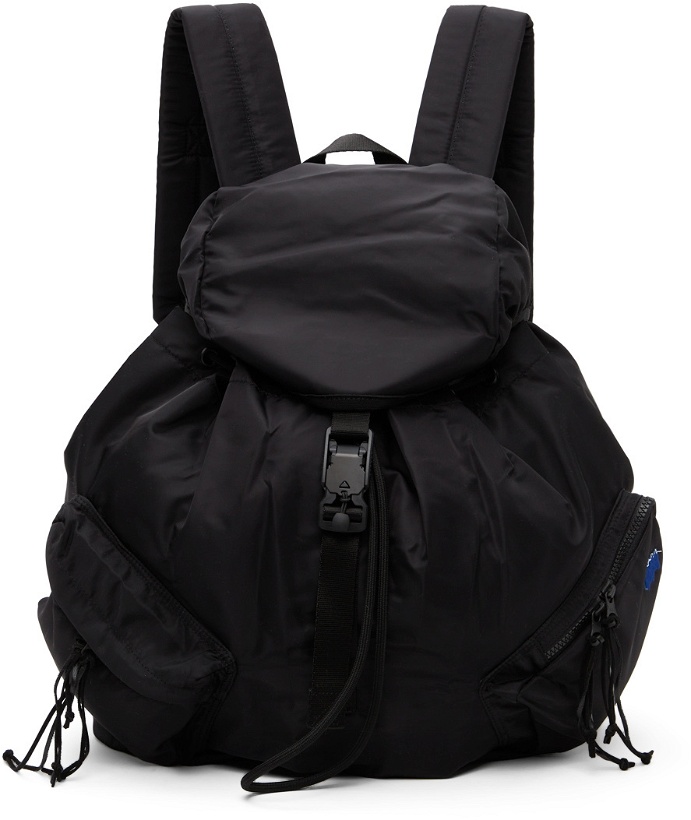 Photo: ADER error Black Nylon Flap Backpack