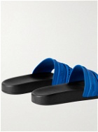 AMIRI - Embossed Rubber Slides - Blue