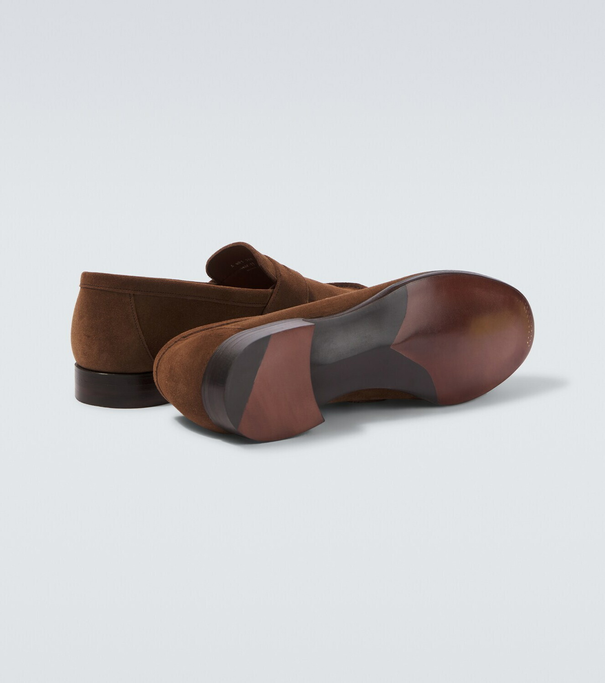 George Cleverley Cannes suede penny loafers