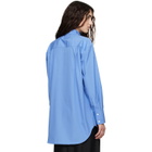 ANINE BING Blue Plaza Shirt