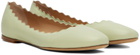 Chloé Green Lauren Ballerina Flats