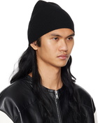 Jil Sander Black Knit Beanie