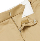 A.P.C. - Kirk Pleated Cotton-Blend Gabardine Trousers - Neutrals