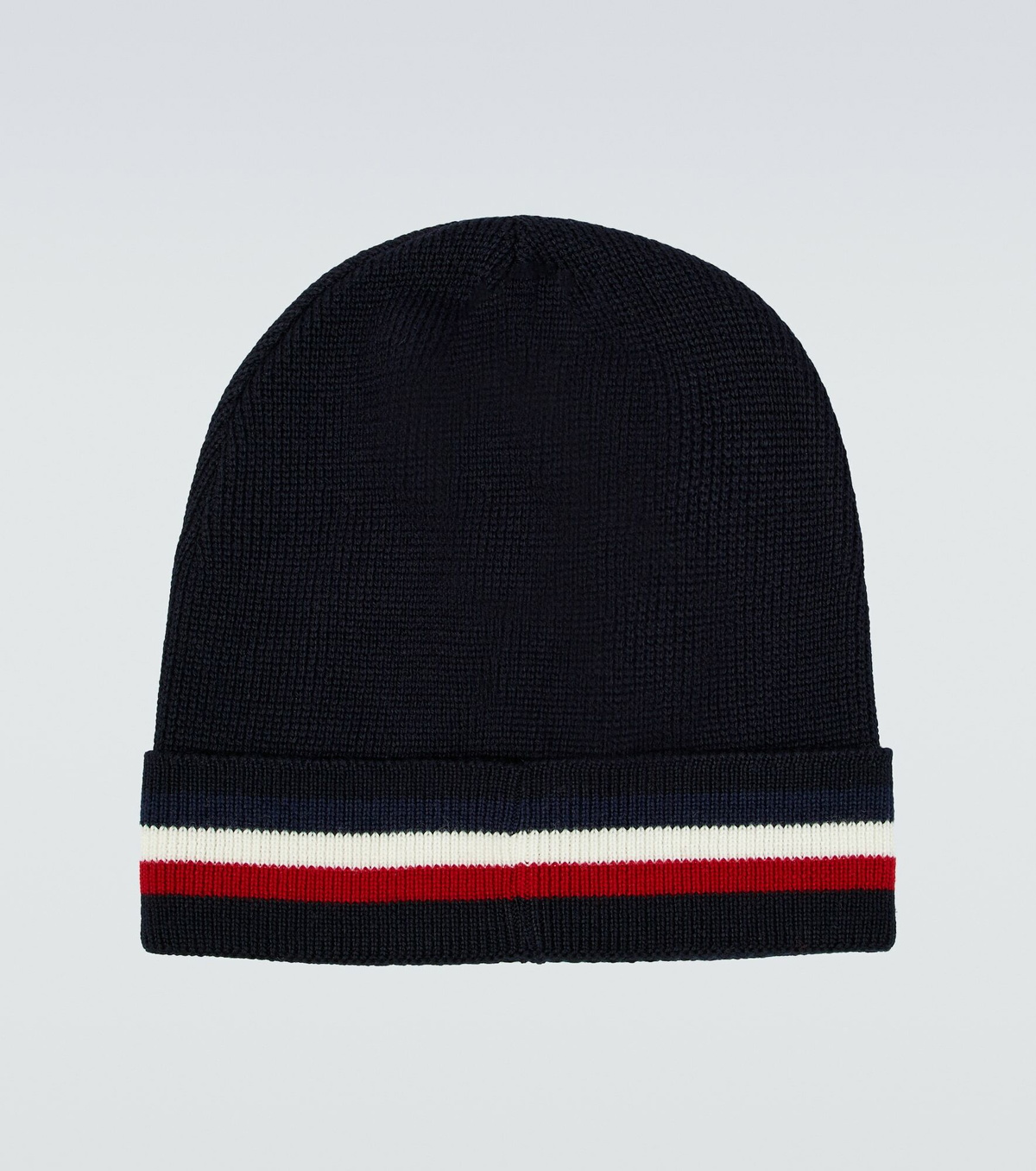 Moncler - Logo virgin wool beanie Moncler