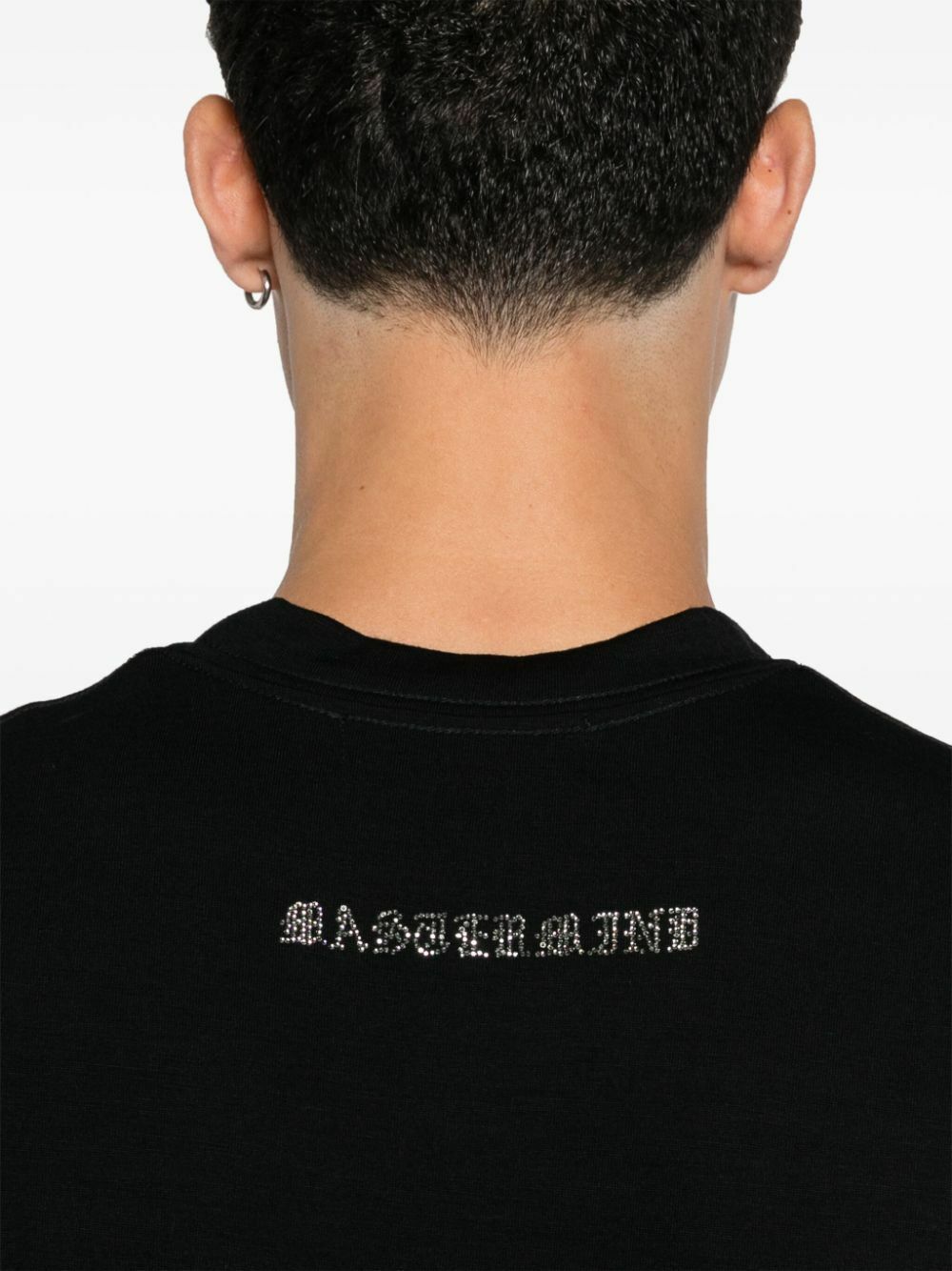 mastermind JAPAN 透かしロゴ　黒　ポロシャツ　S ブラック MOONRAKERS × mastermind JAPAN BOXY FRONT LOGO TEE